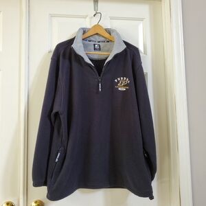 Purdue Black Quarter-Zip Fleece Pullover